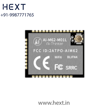 Ai-M62-M01L WiFi 6 BLE 5.3 Module SMD-36 | Half-hole IPEX Low Power IoT Module | AI-Thinker
