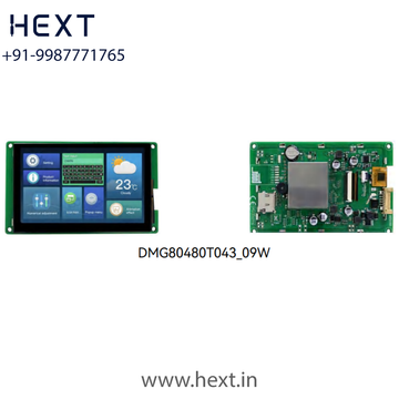 DMG80480T043_09W 4.3 Inch IPS TFT LCD Touch Display 480×800 | Resistive/Capacitive Touch | TTL/RS232 Interface | DWIN