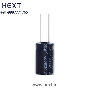 RW Series – DIP High Temperature Aluminum Electrolytic Capacitor | 10V–120V | 2000 Hours at 130°C | AXBOOM
