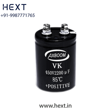 VK Series – Screw-Type Aluminum Electrolytic Capacitor | 10V–500V | 2000 Hours at 85°C | AXBOOM