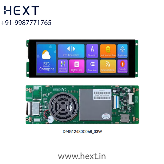 DMG12480C068_03W 6.8 Inch IPS TFT LCD Touch Display 480×1280 | Resistive/Capacitive Touch | TTL/RS232 Interface | DWIN