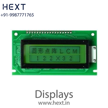 JHD12232D Y/YG 122×32 LCD Yellow Green | JHD DISPLAYS