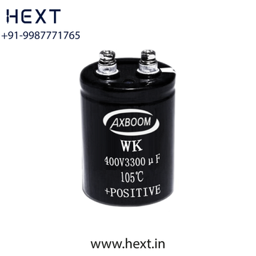 WK Series – High Temperature Screw-Type Aluminum Electrolytic Capacitor | 10V–500V | 2000 Hours at 105°C | AXBOOM