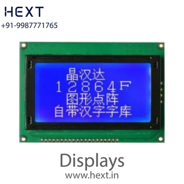 JHD529-12864 B/W 128×64 LCD Blue Negative | JHD DISPLAYS