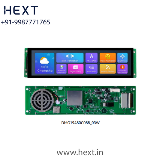 DMG19480C088_03W 8.88 Inch IPS TFT LCD Touch Display 480×1920 | Resistive/Capacitive Touch | TTL/RS232 Interface | DWIN