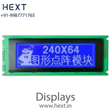 JHD732 B/W 240×64 LCD Blue Negative | JHD DISPLAYS