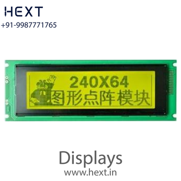 JHD732 Y/YG 240×64 LCD Yellow Green | JHD DISPLAYS