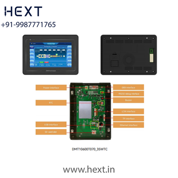 DMT10600T070_35WTC 7.0 Inch Linux Smart HMI Display 1024×600 IPS | Allwinner A40I | Linux 3.10 | DWIN