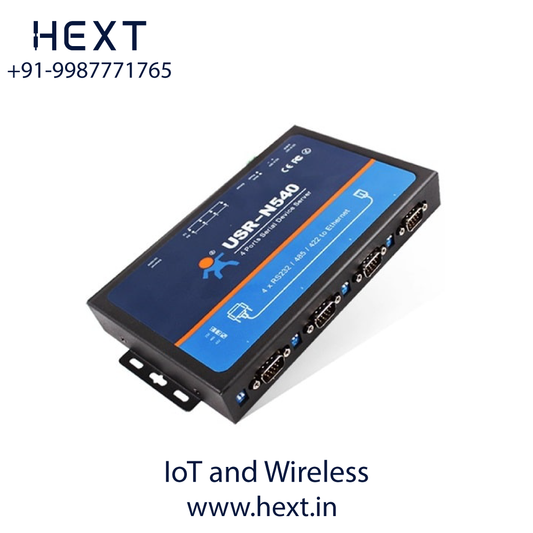 USR-N540-H7 Serial to Ethernet Converter | 4-Port Industrial Serial Device Server | USR IoT