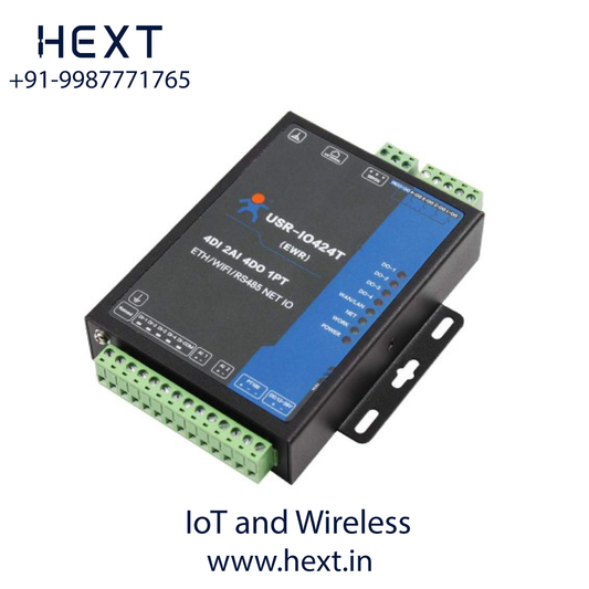 USR-IO424T-EWR Network IO Controller | Industrial Remote IO Module | USR IoT